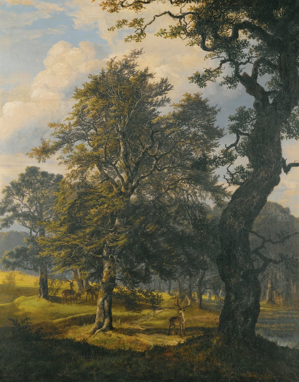 Dyrehaven bij Kopenhagen door Johan Christian Dahl