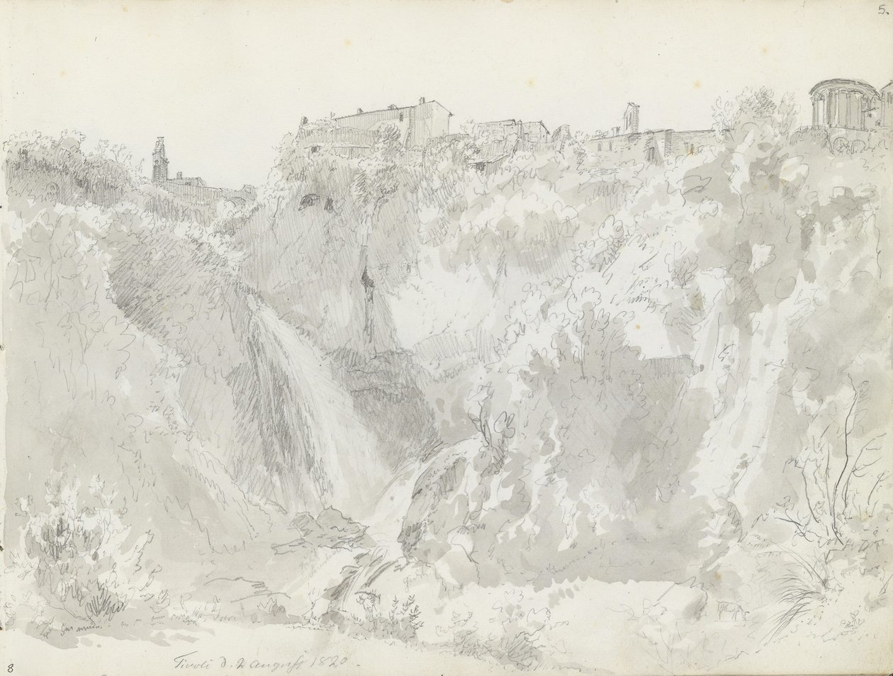 Waterval, Tivoli door Johan Christian Dahl