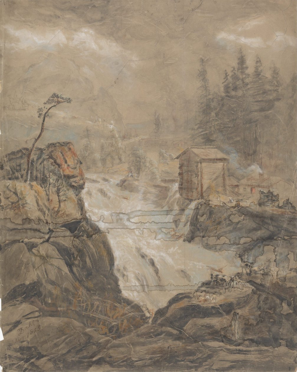 Labrofossen door Johan Christian Dahl