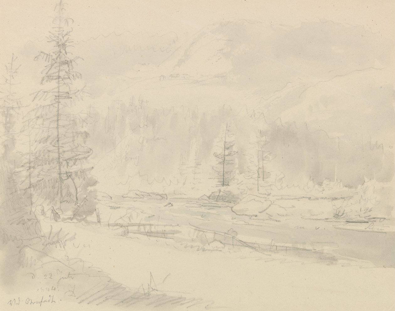Bij Bruflat door Johan Christian Dahl