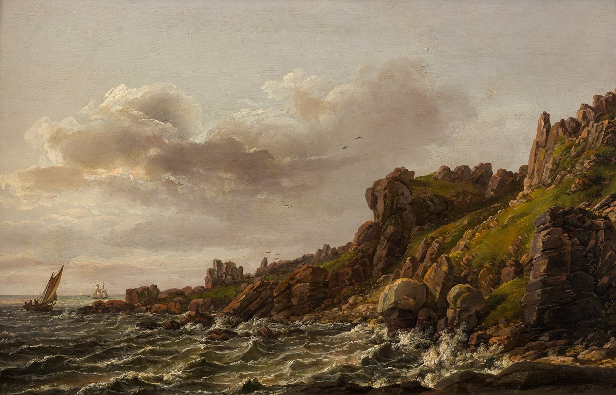 Kijken bij Kullen in Zweden door Johan Christian Dahl