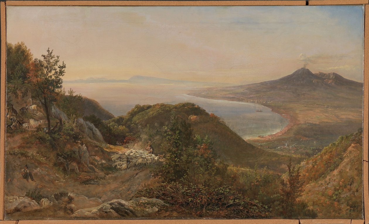 Uitzicht vanuit Pimonte door Johan Christian Dahl