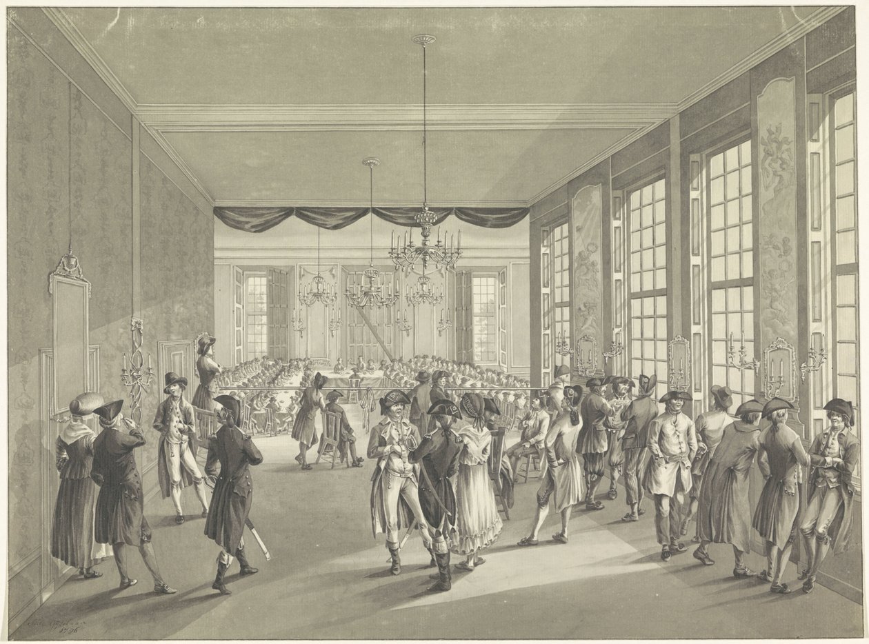 Algemene Centrale Vergadering in Den Haag, 1795 door Johan Daniël de Gijselaar