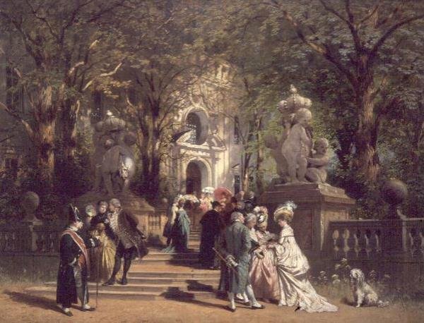Na de Kerk door Johan Friedrich Hennings