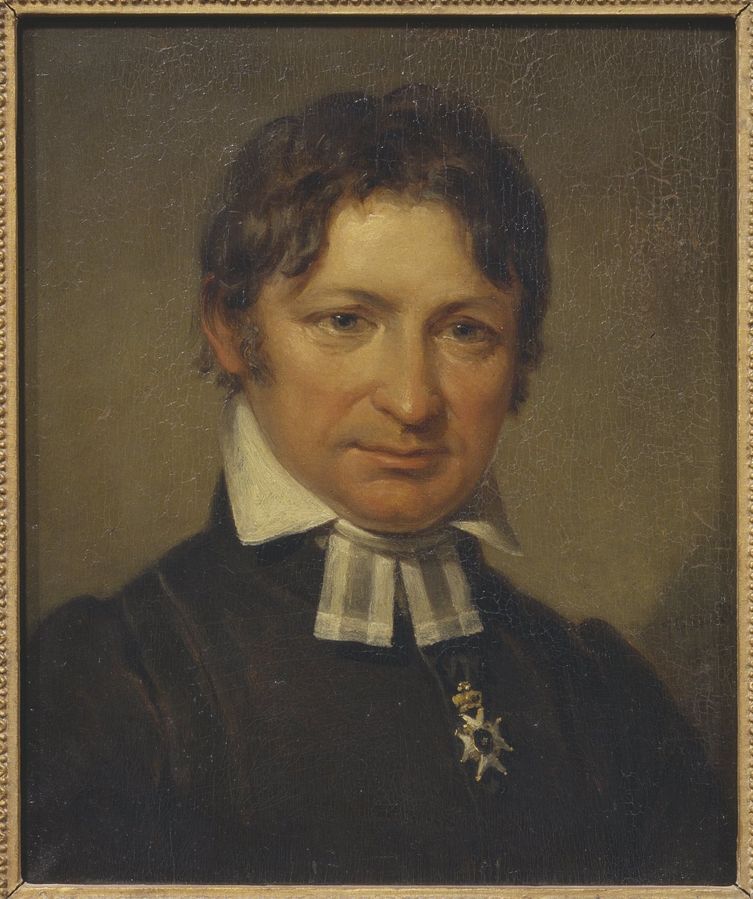 Portret van Frans Mikael Franzen door Johan Gustaf Sandberg