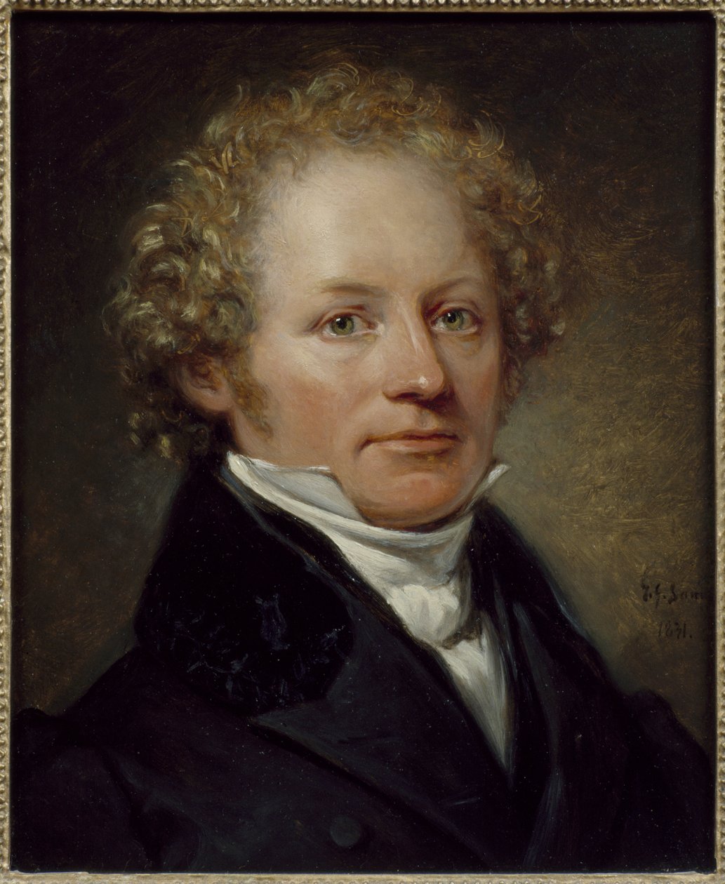 Portret van Per Daniel Amadeus Atterbom door Johan Gustaf Sandberg