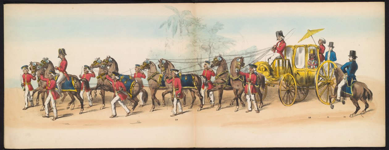 Maskerade van de Delftse studenten, 1857 (plaat 3) door Johan Hendrik Hoffmeister