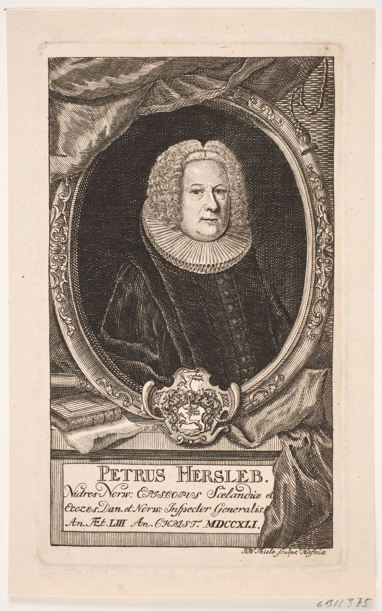Bisschop Peder Hersleb door Johan Herman Thiele