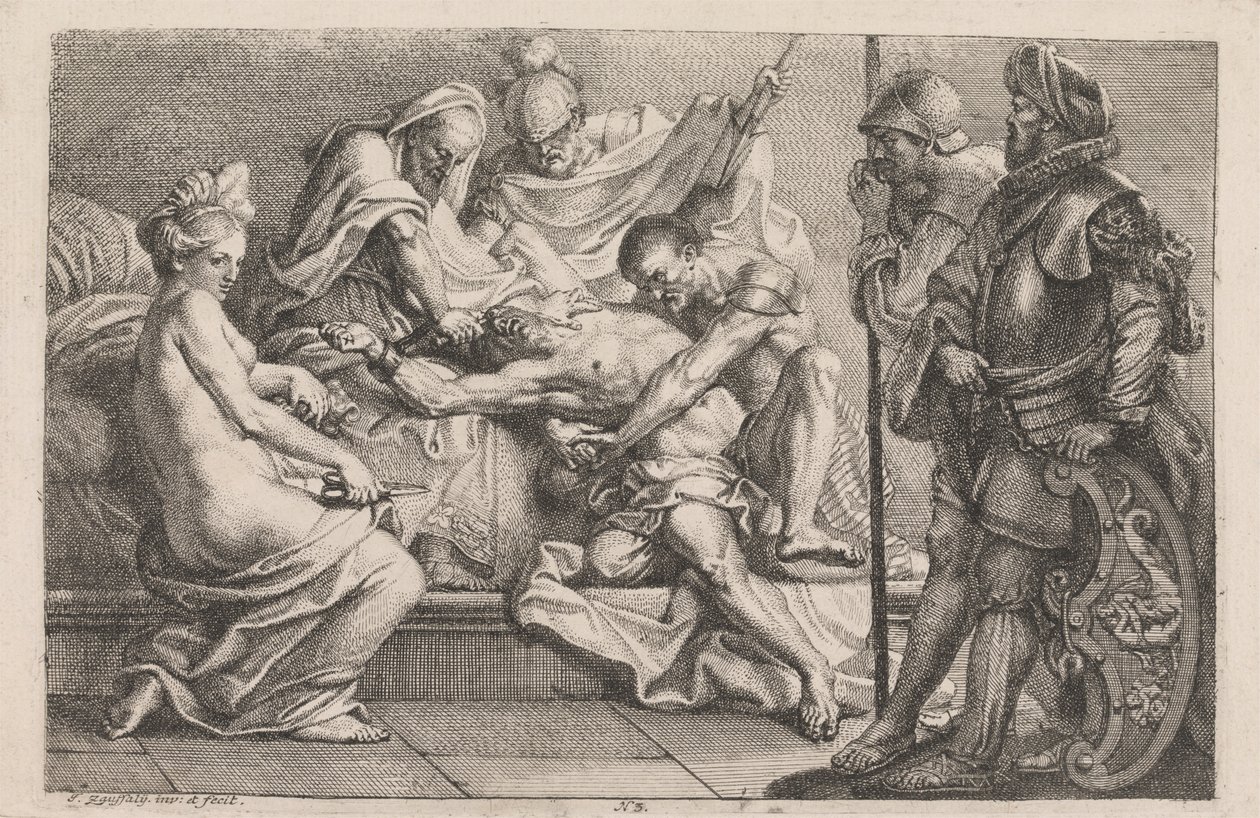 Simson Overwonnen door de Filistijnen door Johan Joseph Zoffany