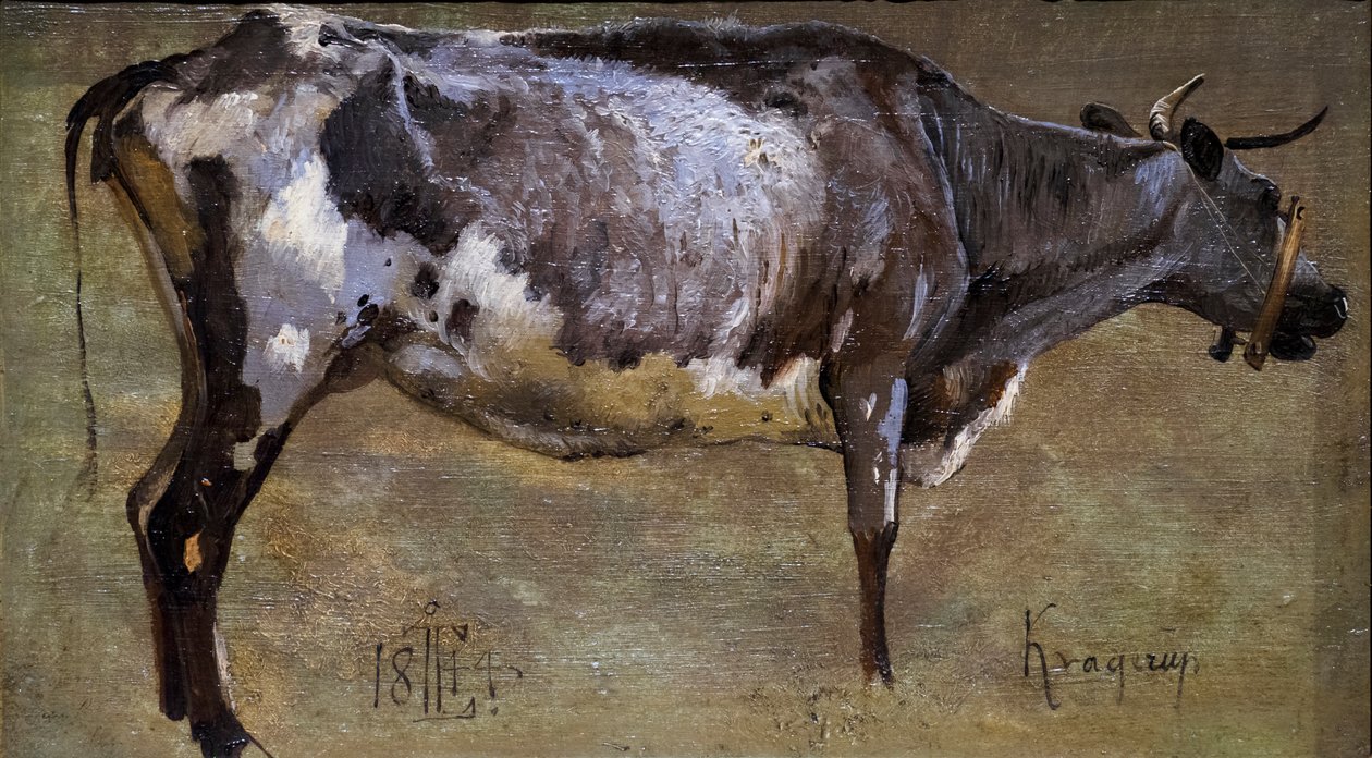 Studie van een koe door Johan Thomas Lundbye