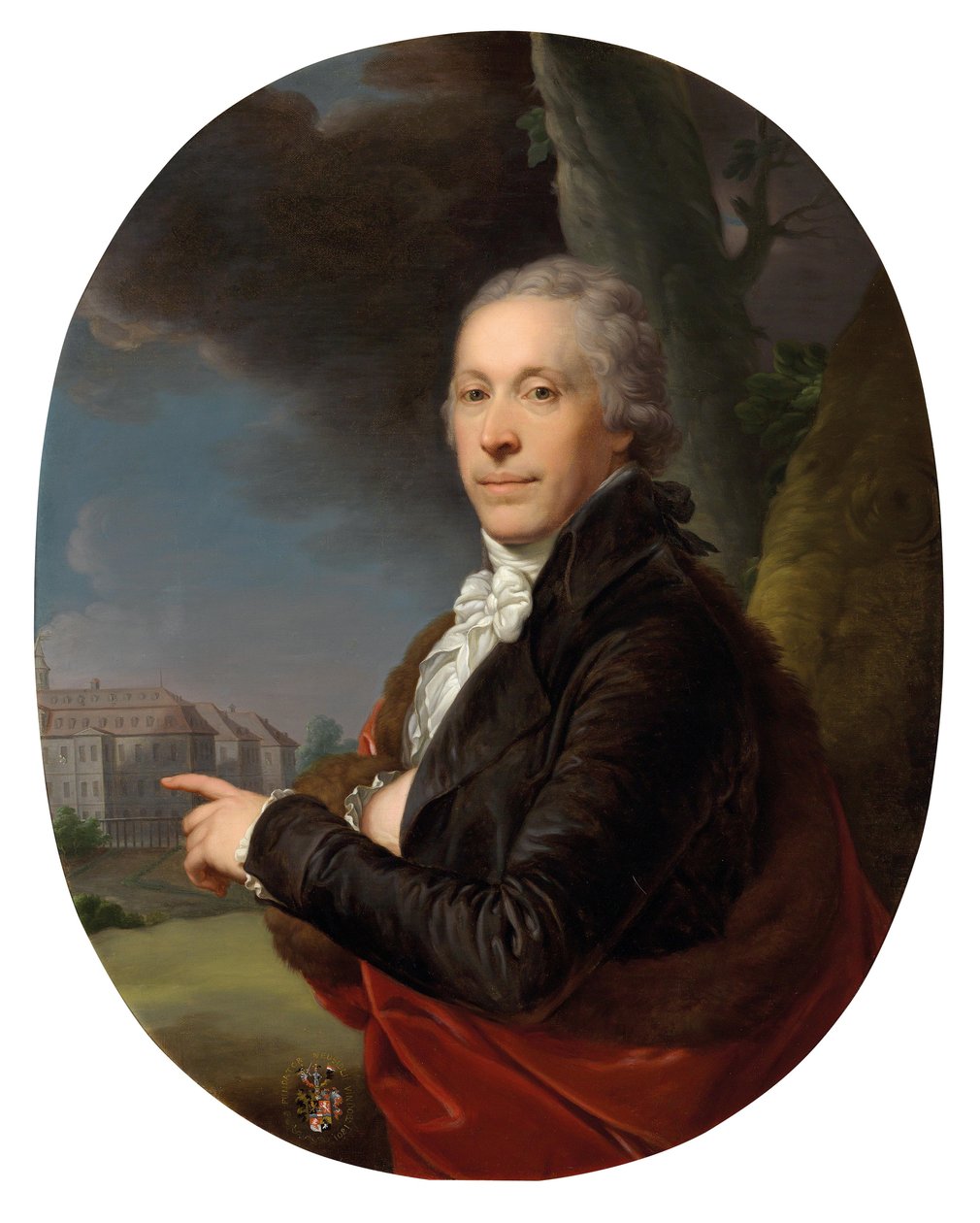 Portret van de Oostenrijkse papierfabrikant Ignaz Theodor Pachner door Johann Baptist von Lampi the Elder
