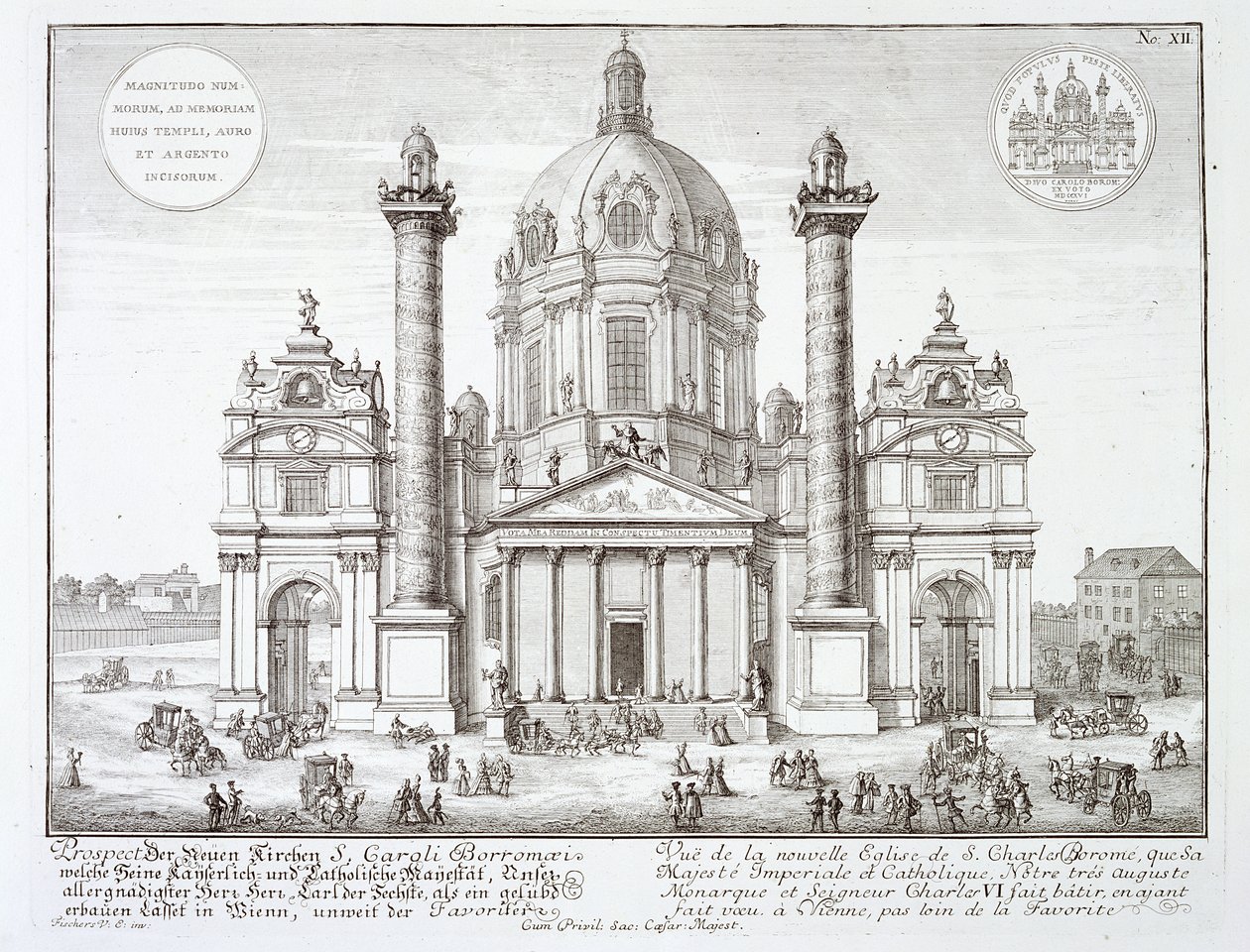 Kerk van St. Charles Borromeo (1538-84), Wenen, uit 
