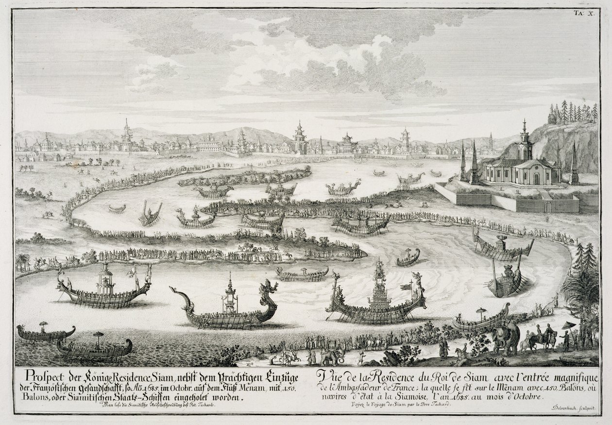 De Residentie van de Koning van Siam, uit 