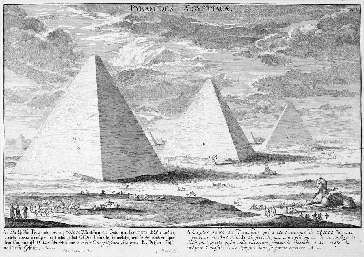 De piramides van Egypte, plaat 4 uit 