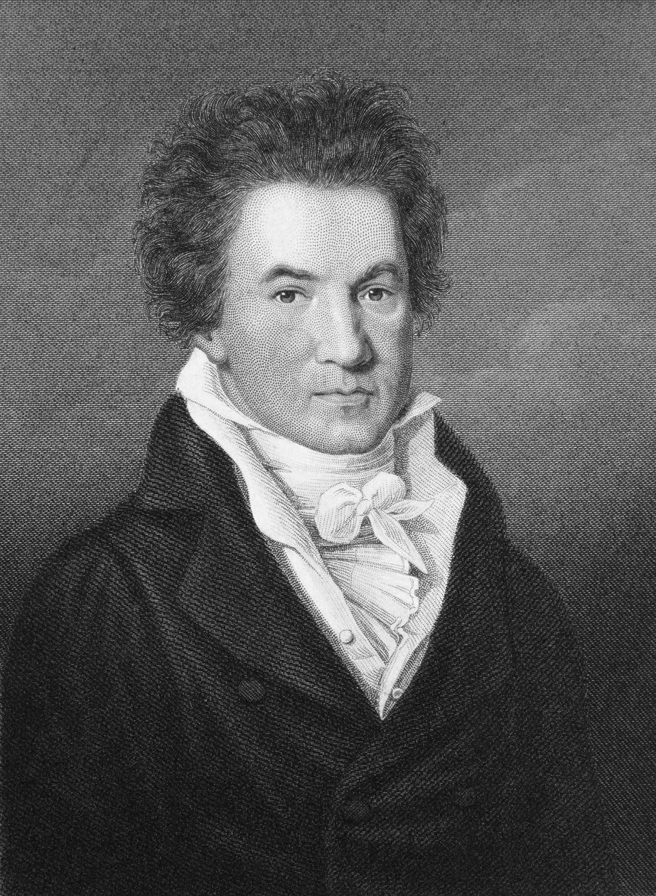 Portret van Ludwig van Beethoven (1770-1827) door Johann Gottfried Scheffner