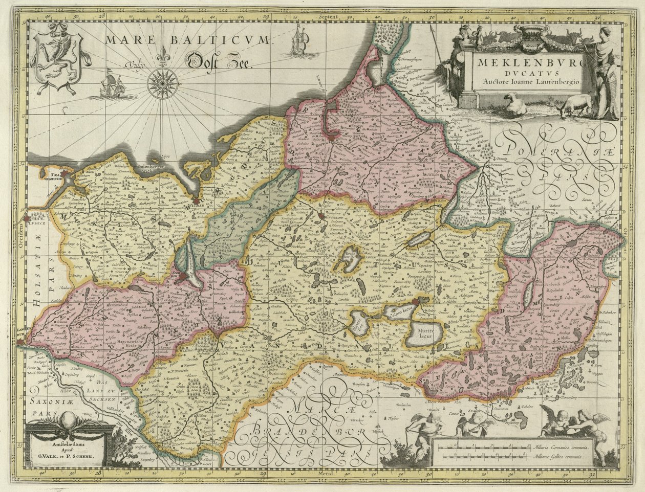 Hertogdom Mecklenburg door Johann Lauremberg