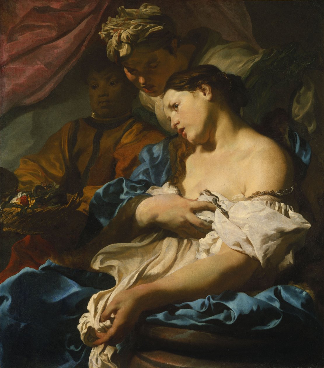 De dood van Cleopatra door Johann Liss