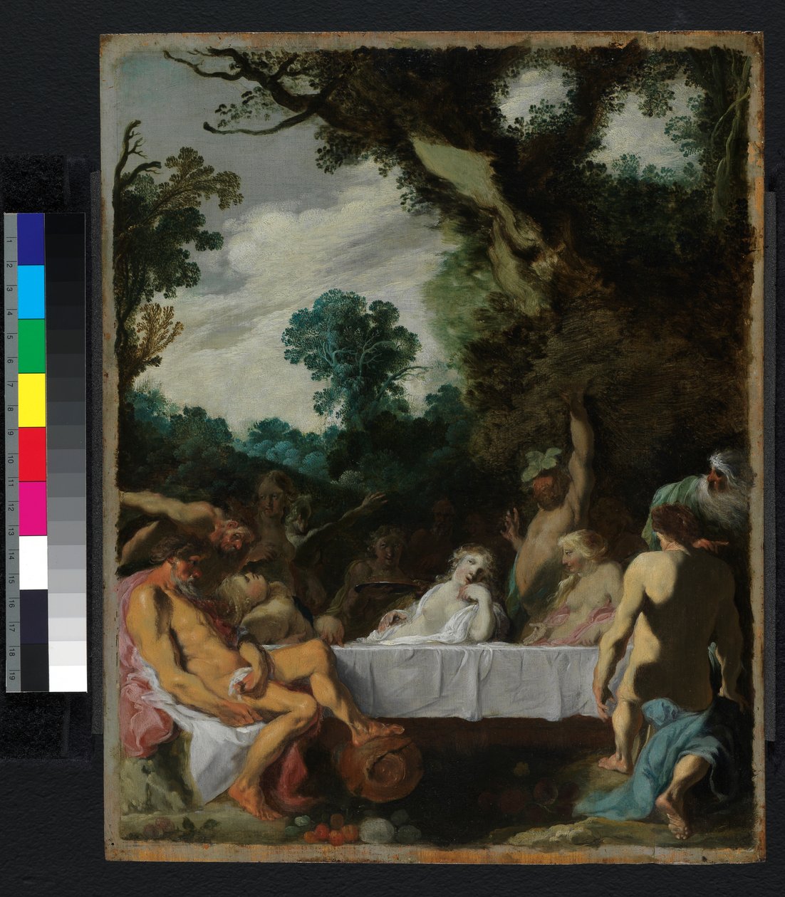 Een Bacchanaal feest, ca.1617 door Johann Liss or Lis or von Lys
