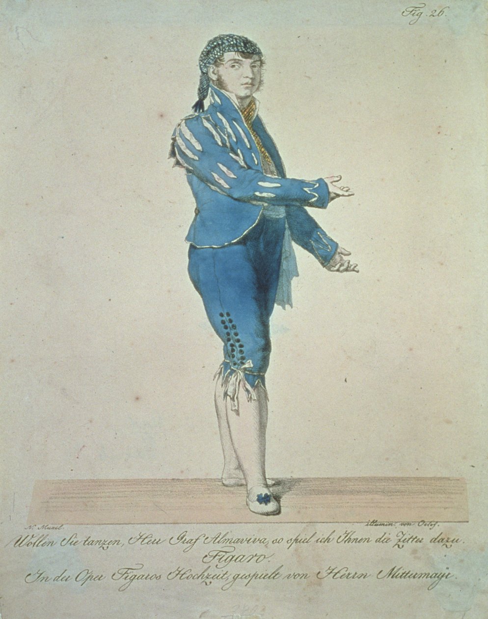 Figaro, knecht van Graaf Almaviva, uit 