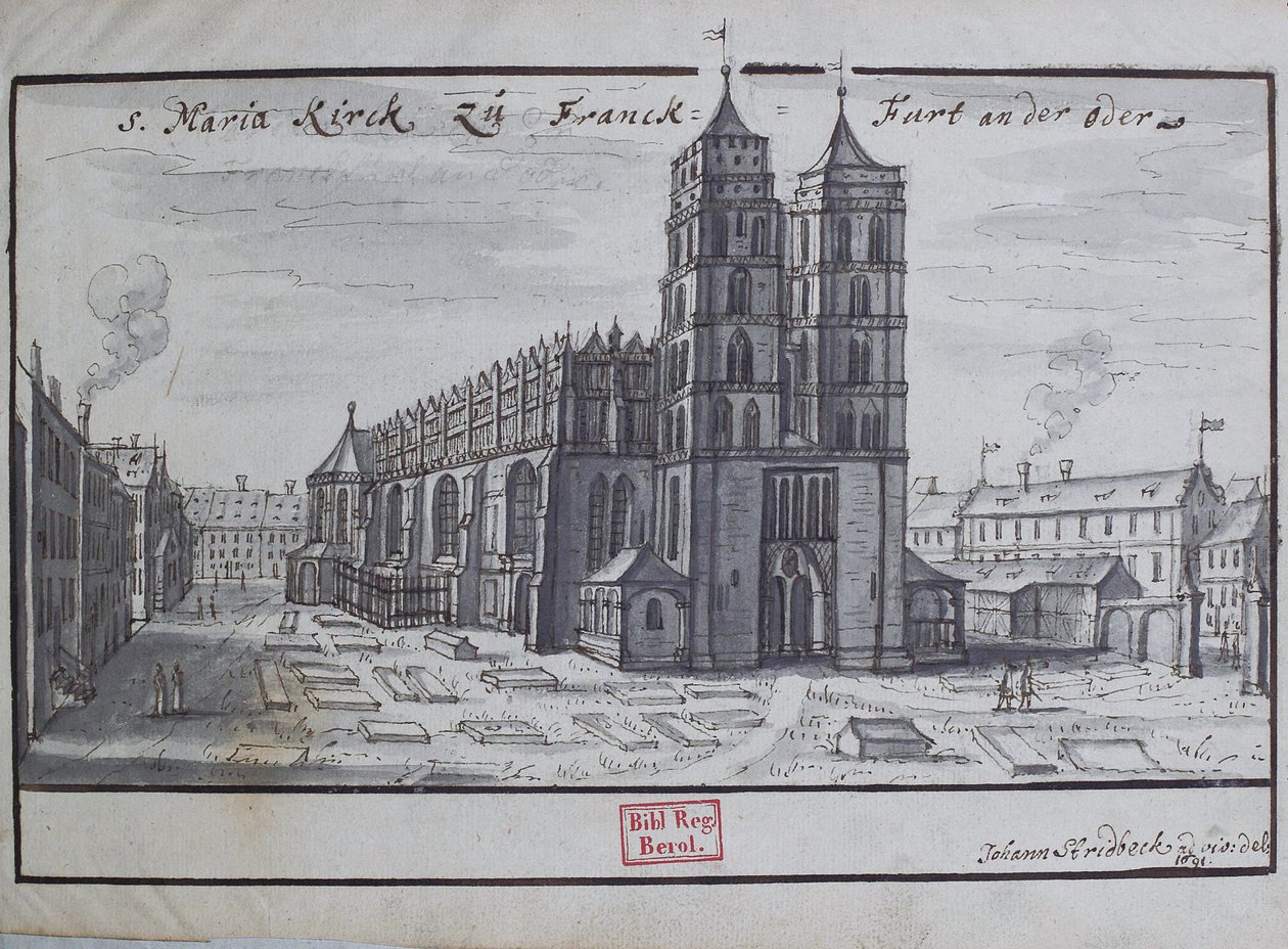 S. Maria Kirck zu Franck-Furt an der Oder door Johann Stridbeck