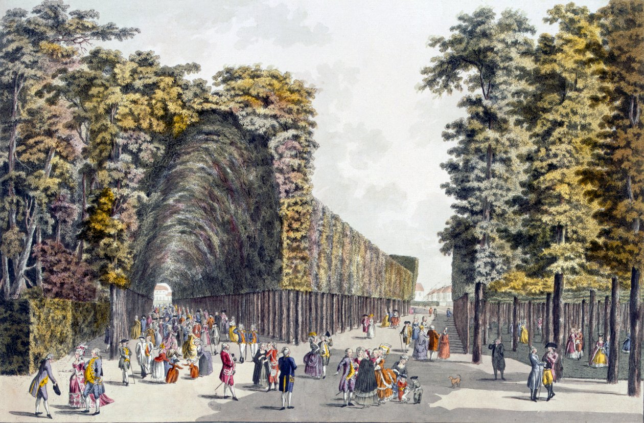 Limegrove Wandelpad, Augarten, Wenen, 1790s door Johann Ziegler