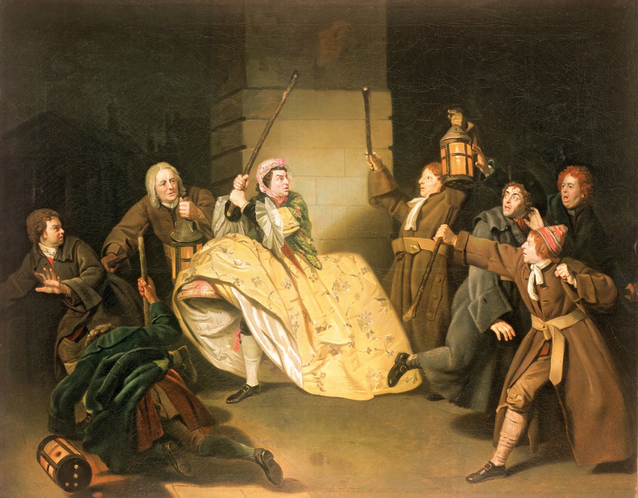 David Garrick als Sir John Brute in Vanbrugh