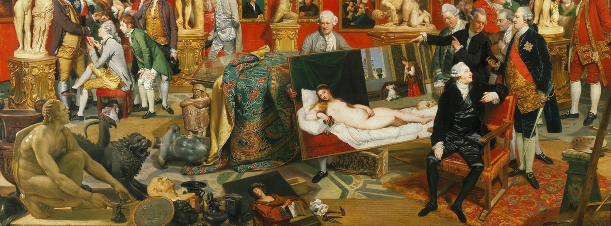 Tribuna van de Uffizi door Johan Joseph Zoffany