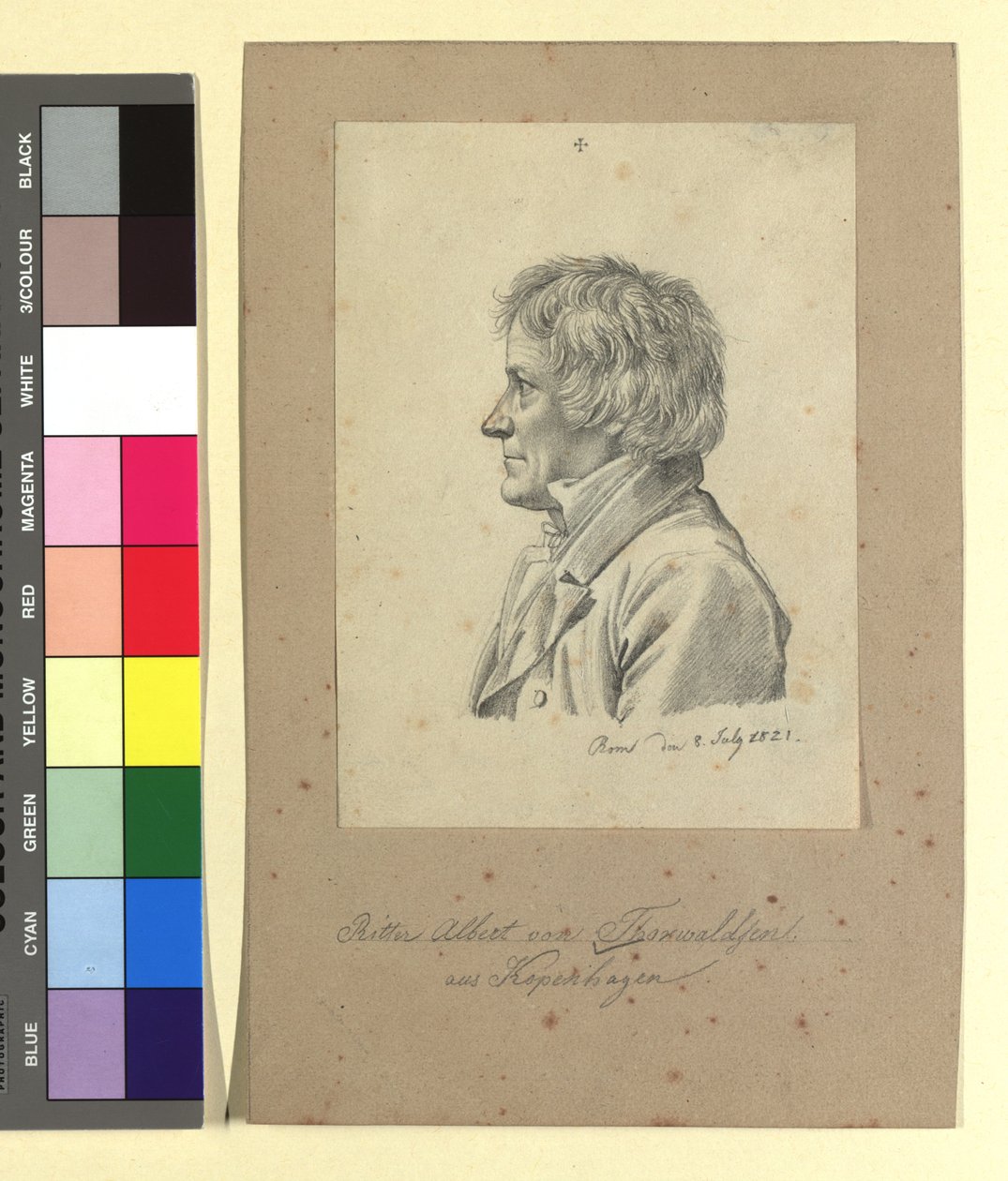Albert (Bertel) Thorwaldsen (1770-1884), beeldhouwer door Johann Adam Klein