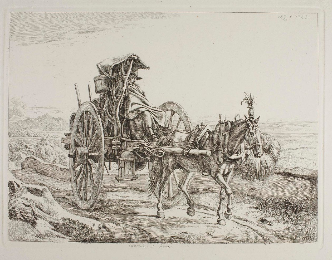 Voerman uit Rome door Johann Adam Klein