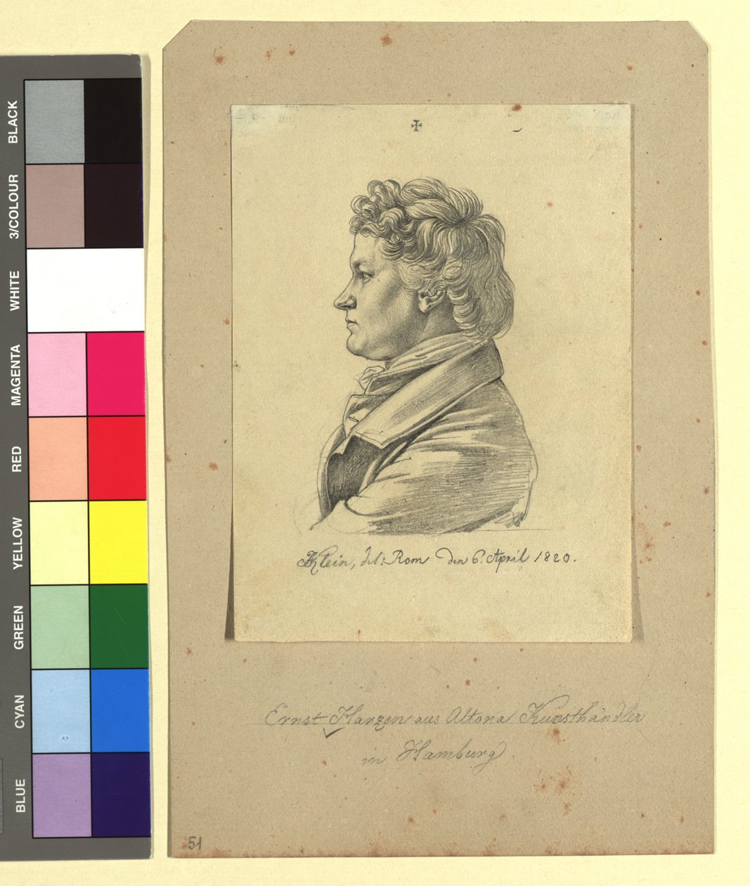Georg Ernst Harzen (Altena 1790-1863), kunsthandelaar door Johann Adam Klein