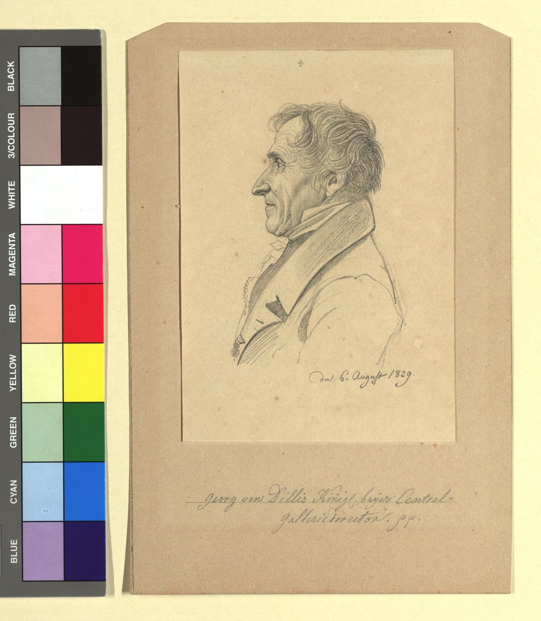 Georg von Dillis (1759-1841), schilder, galeriedirecteur door Johann Adam Klein