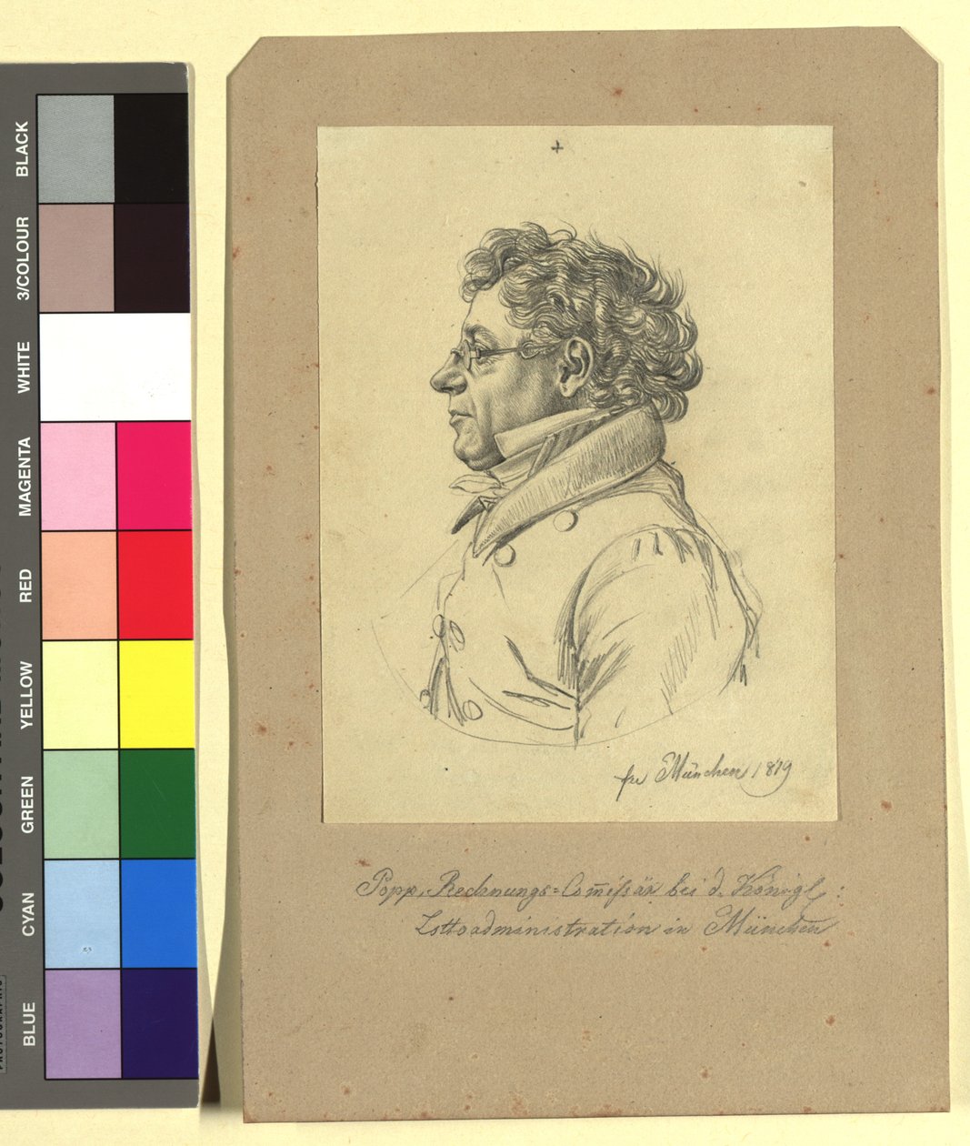 Mijnheer von Popp (rekencommissaris bij de Koninklijke Loterijadministratie in München) door Johann Adam Klein