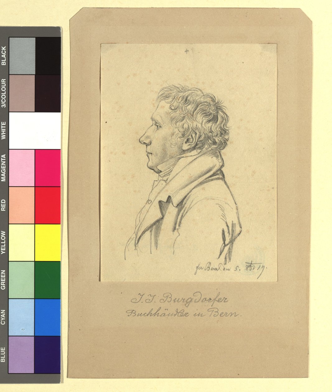 J. J. Burgdorfer, boekhandelaar in Bern door Johann Adam Klein