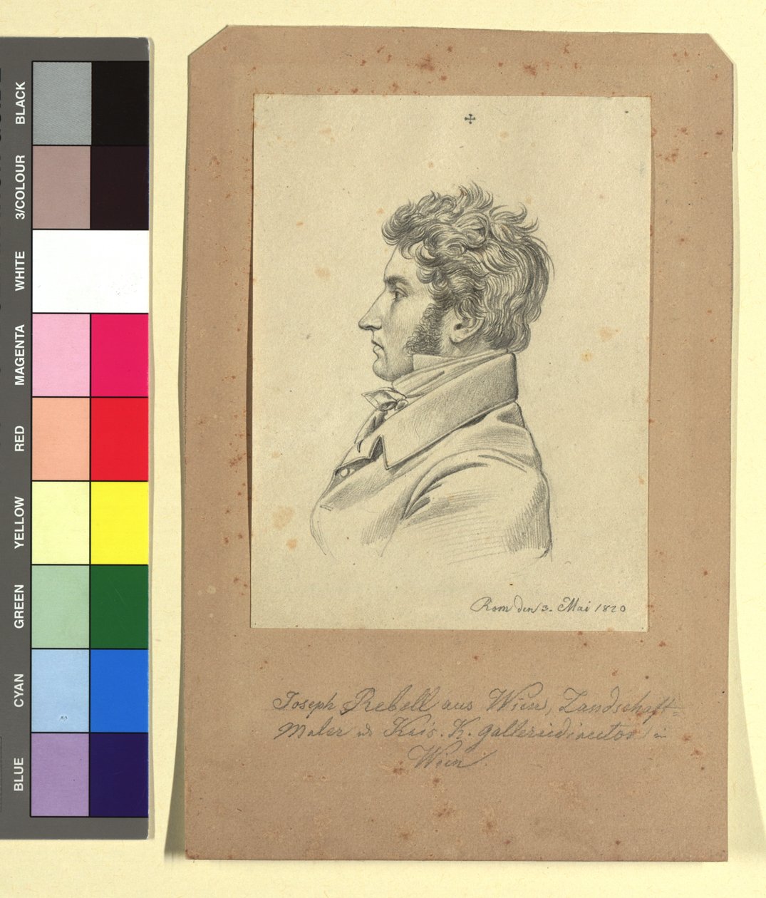 Josef Rebell (1787-1828), schilder door Johann Adam Klein