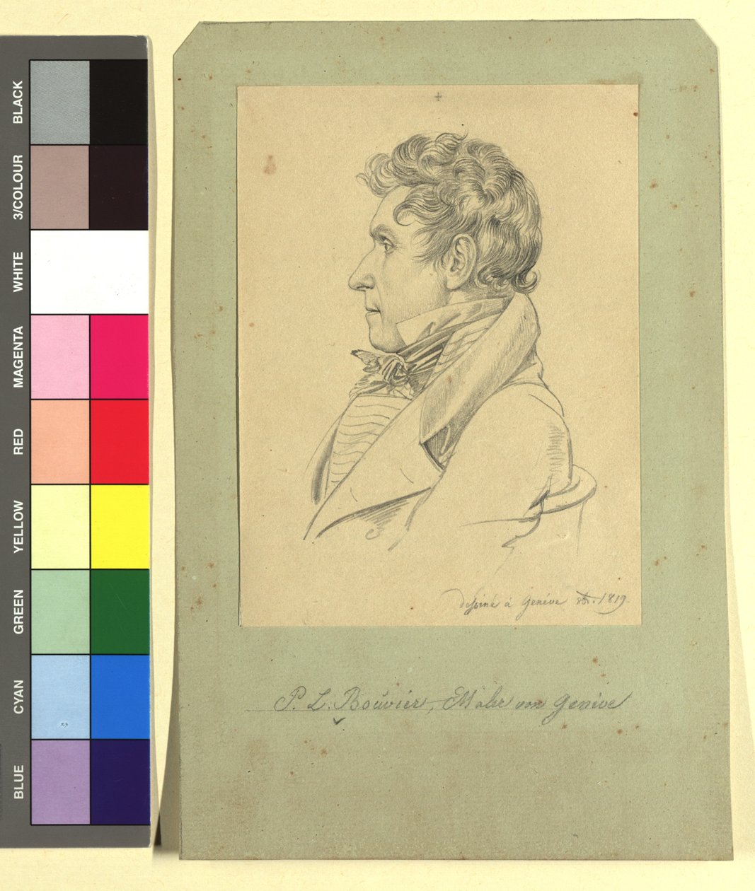 Pierre Louis Bouvier (1766-1836), portretschilder door Johann Adam Klein