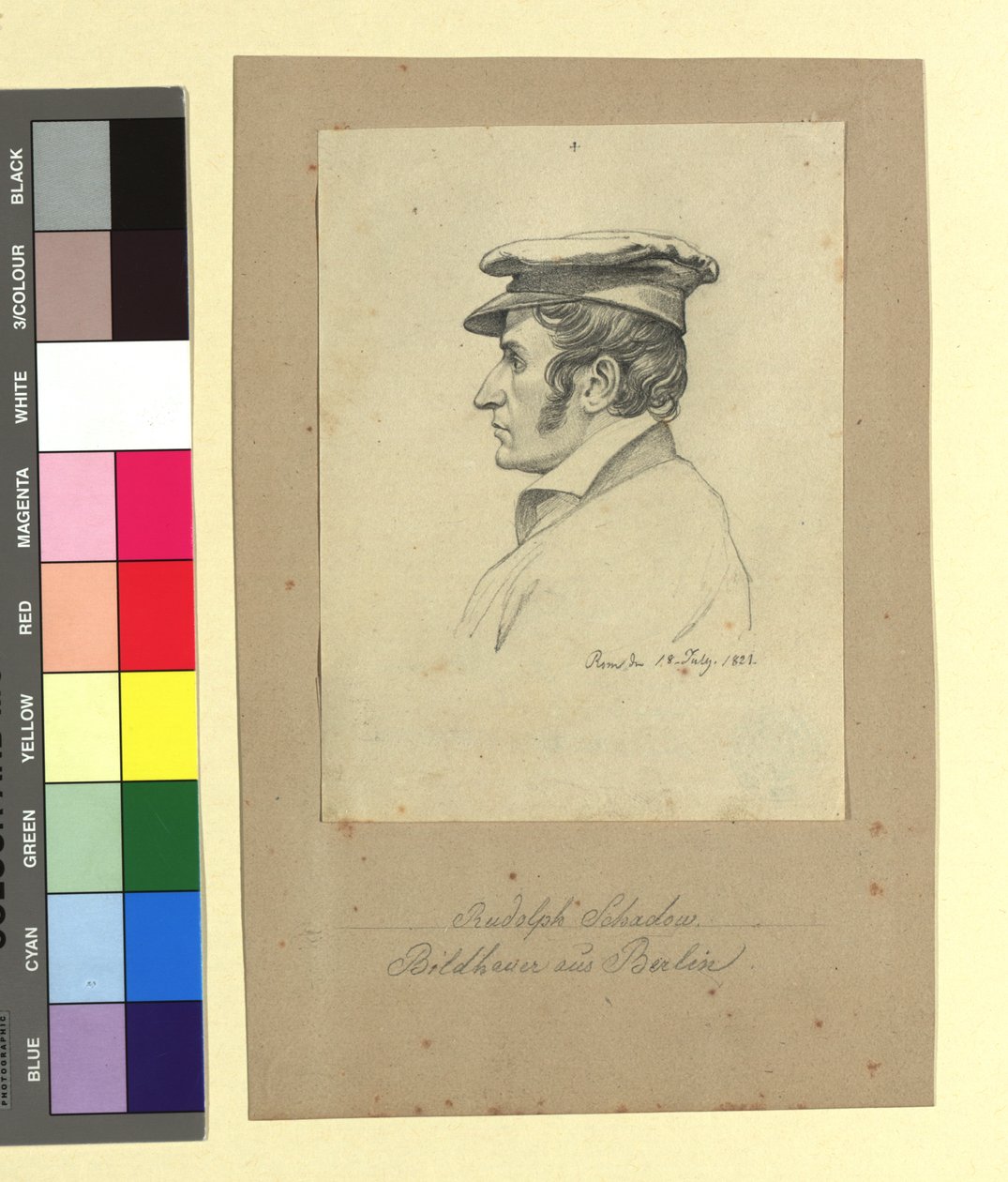 Rudolf Schadow (1786-1822), beeldhouwer door Johann Adam Klein