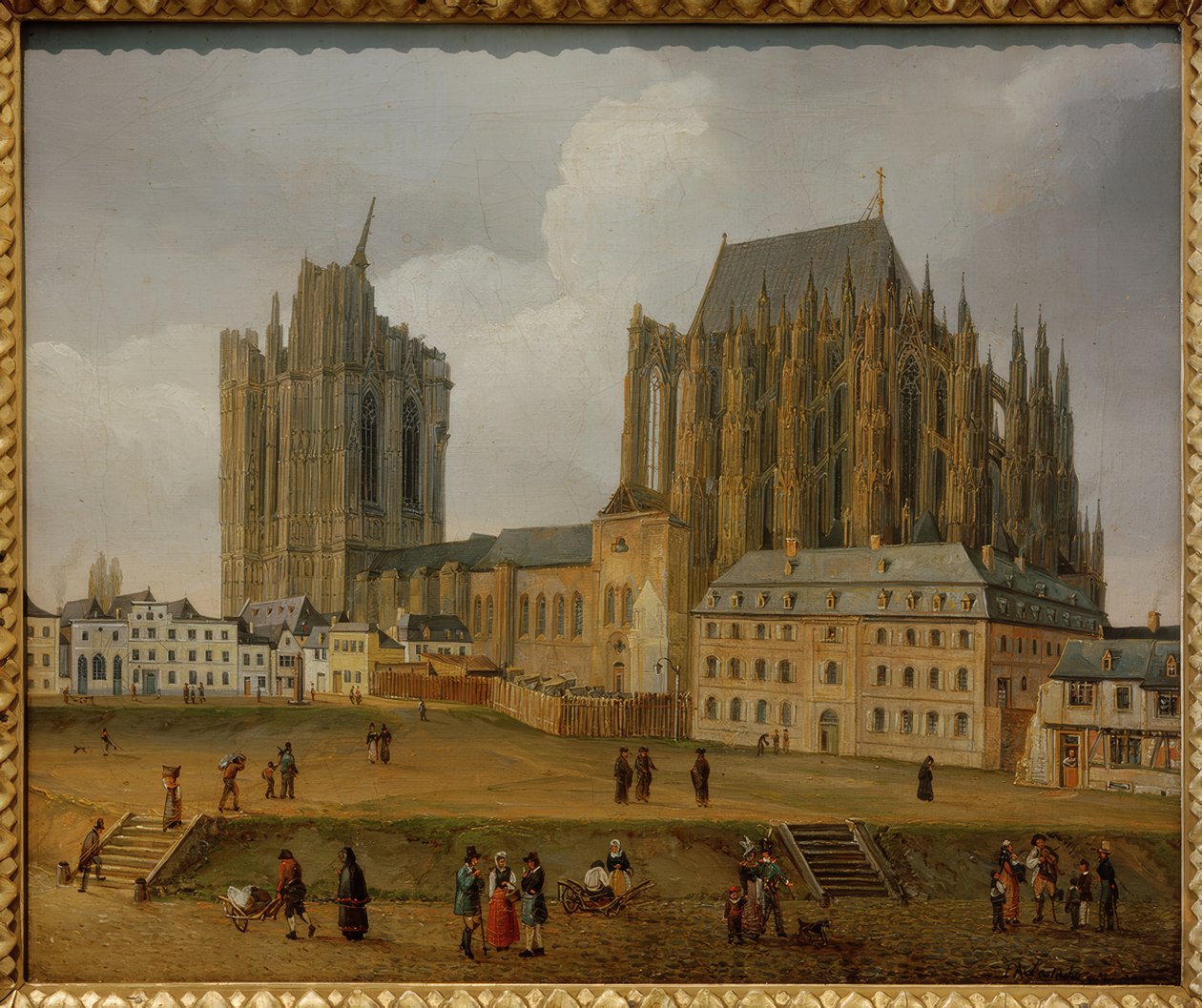 Dom van Keulen vanuit het zuidoosten door Johann Adolf Lasinsky