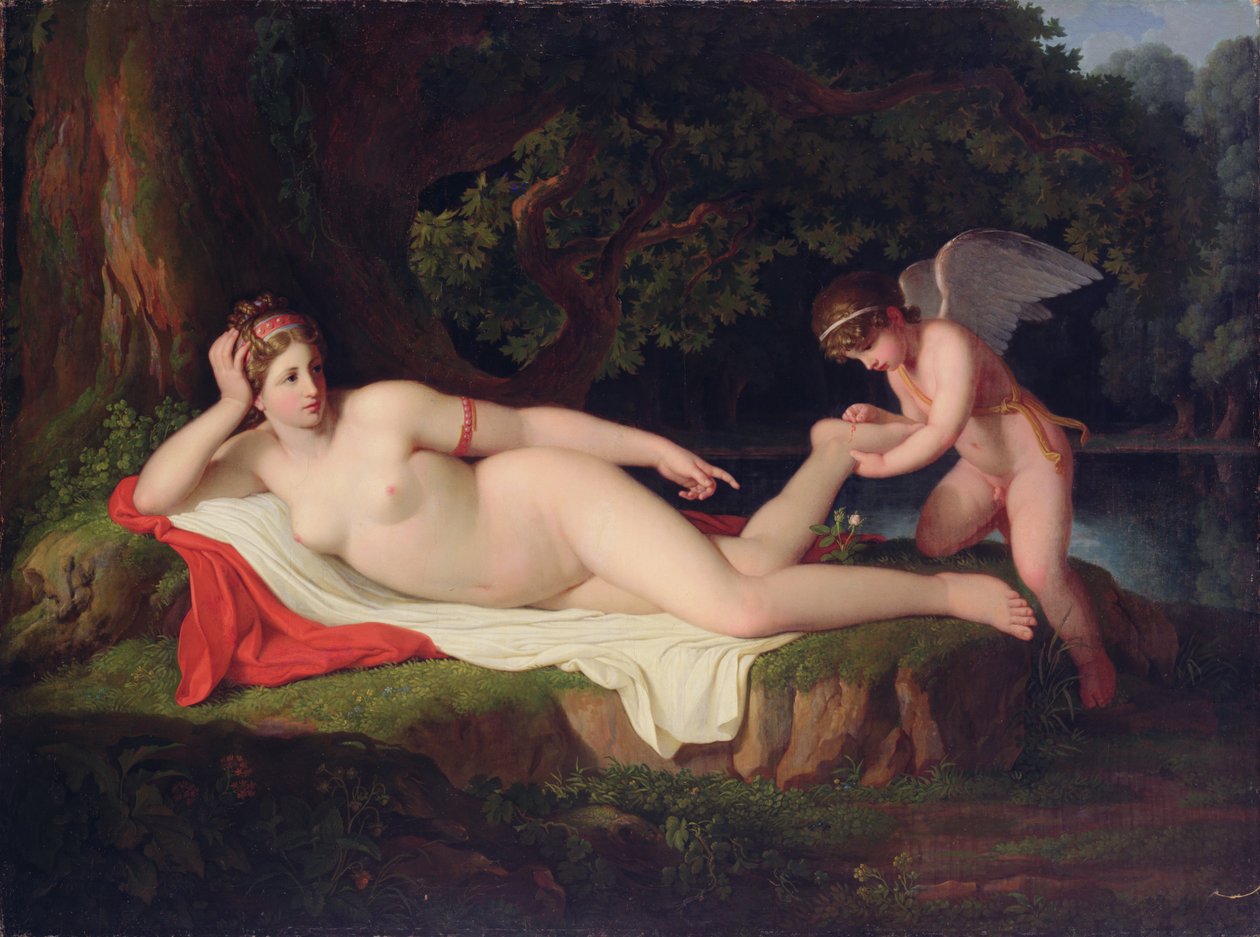De Oorsprong van de Rode Roos door Johann August Nahl the Younger