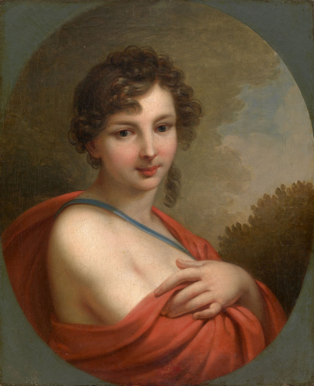 Portret van Yelena Naryshkina 1785-1855, 1800 door Johann Baptist von Lampi the Elder
