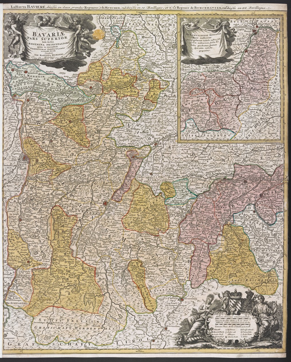 Kaart van Beieren, 
