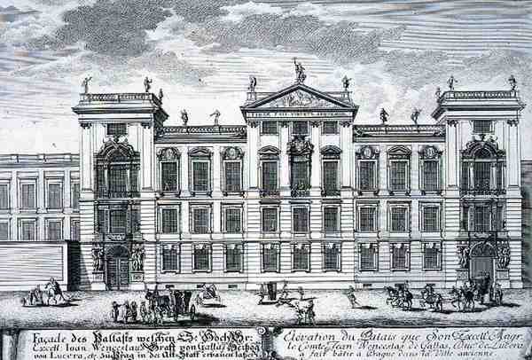 Het Paleis van Graaf John Wenceslas, Praag, uit 
