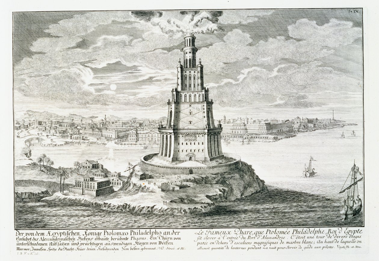 De Pharos van Alexandrië, plaat 9 uit 