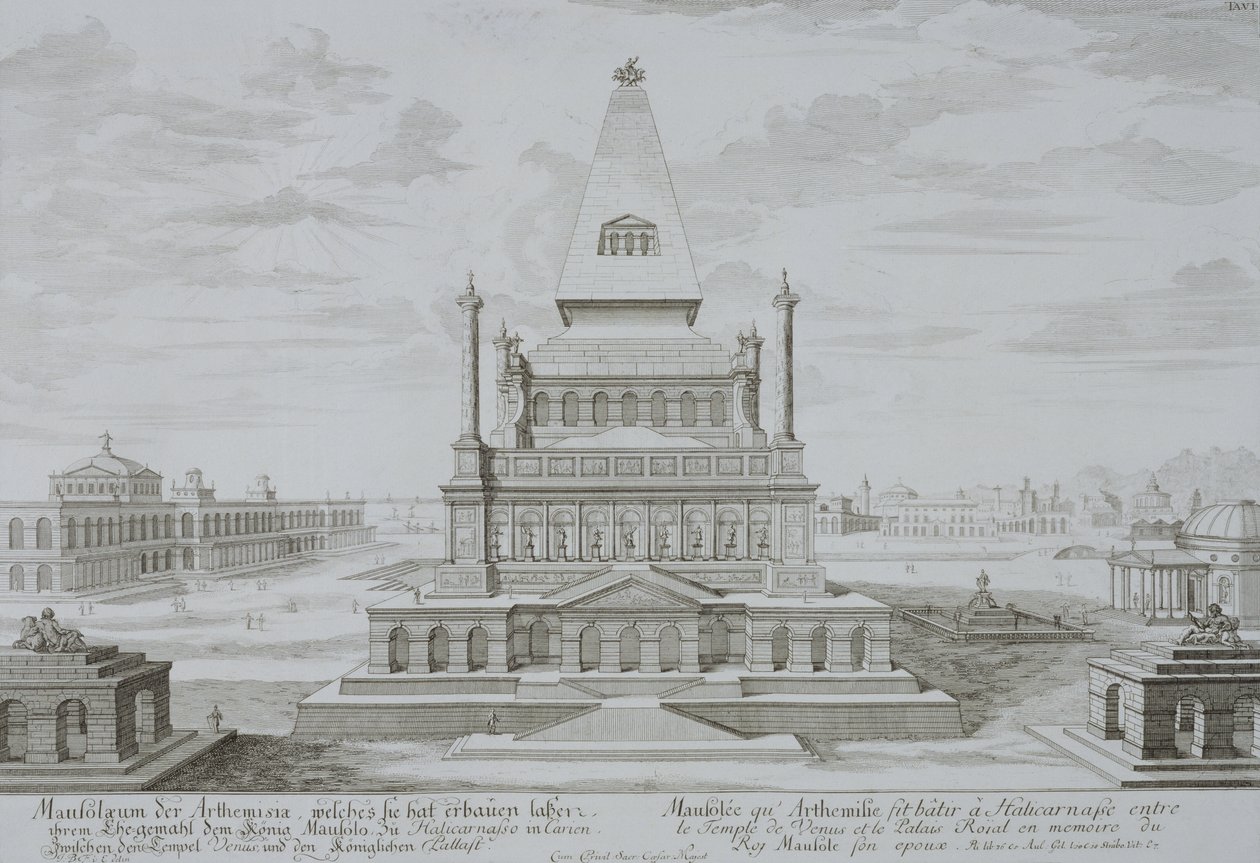 Mausoleum van Halicarnassus, Bodrum, Turkije, uit 