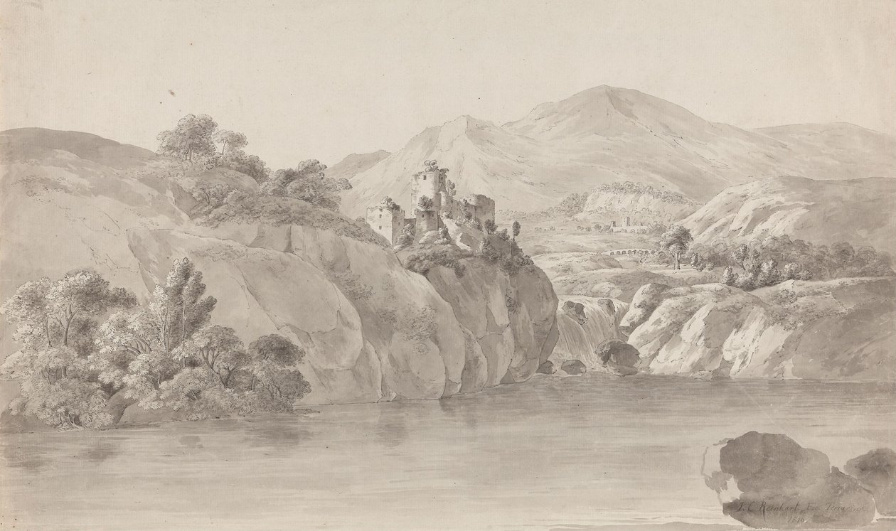 Terracina door Johann Christian Reinhart