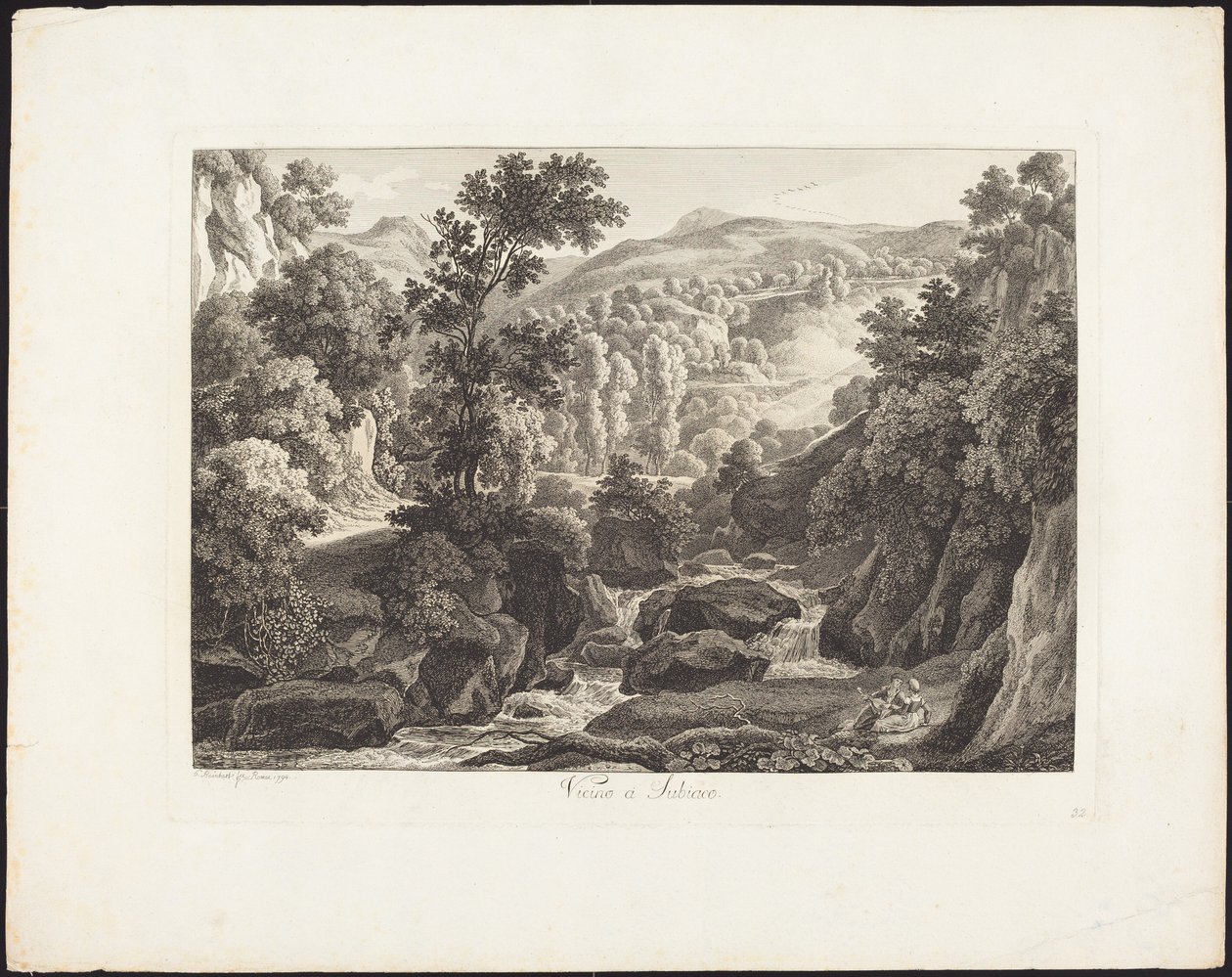In de buurt van Subiaco door Johann Christian Reinhart