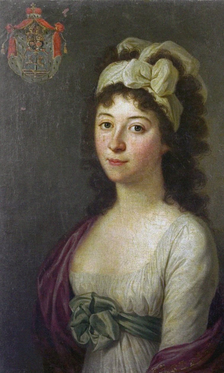 Gravin Anna Luisa Barbara Babette Odescalchi 1778-1813, geboren Keglevich de Buzin door Johann Daniel Donat