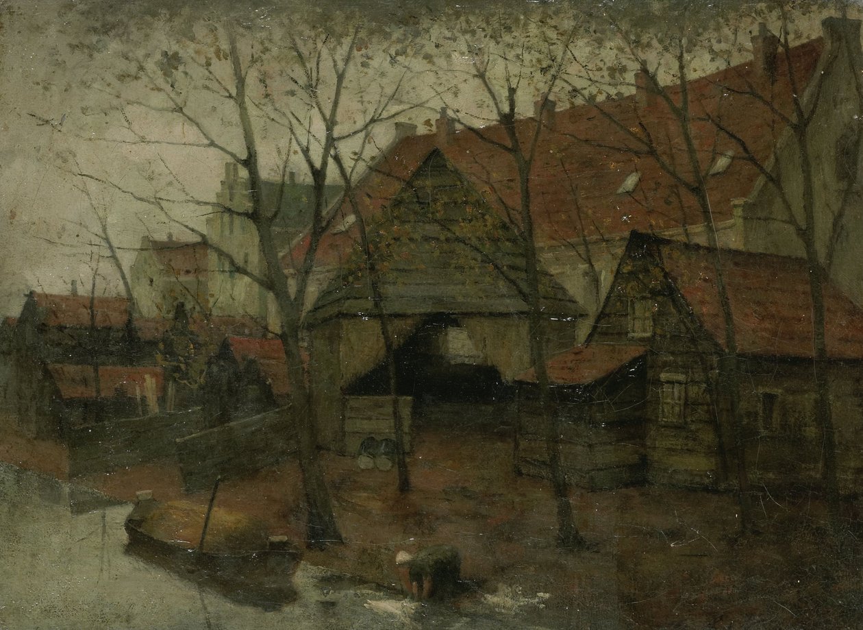 The Vinkenbuurt near Amsterdam door Johann Eduard Karsen