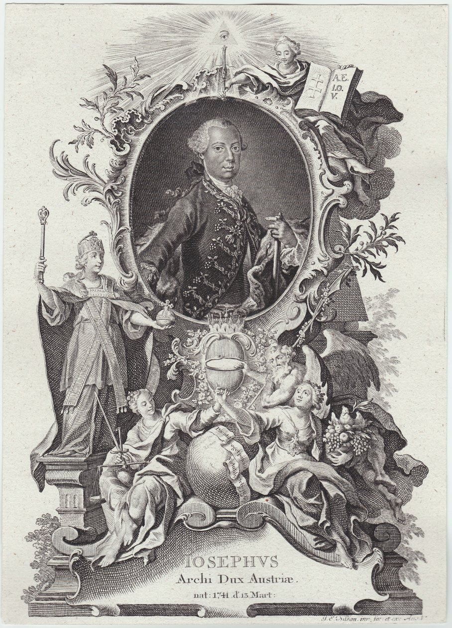 Jozef II (1741-1790)-2 door Johann Esaias Nilson