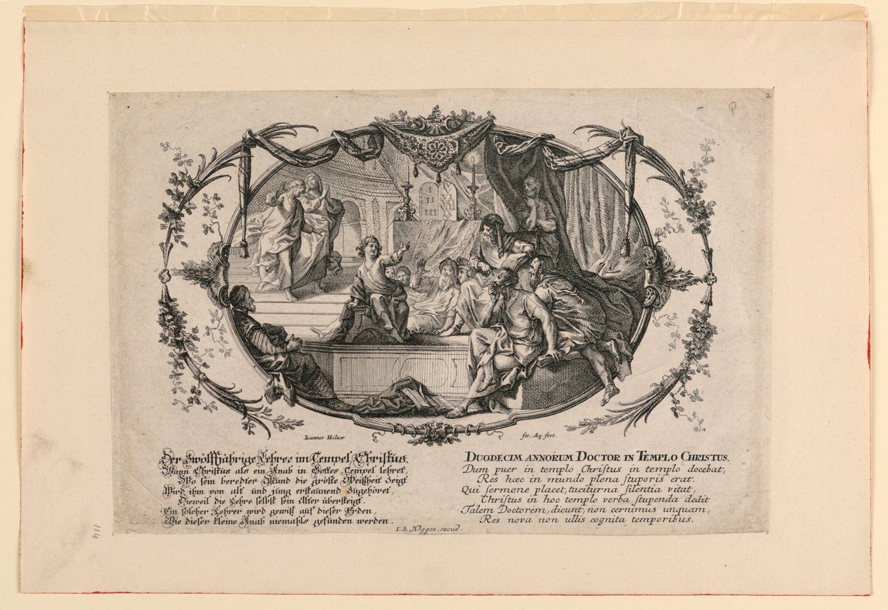 Duodecim Annorum Doctor in Templo Christus door Johann Evangelist Holzer