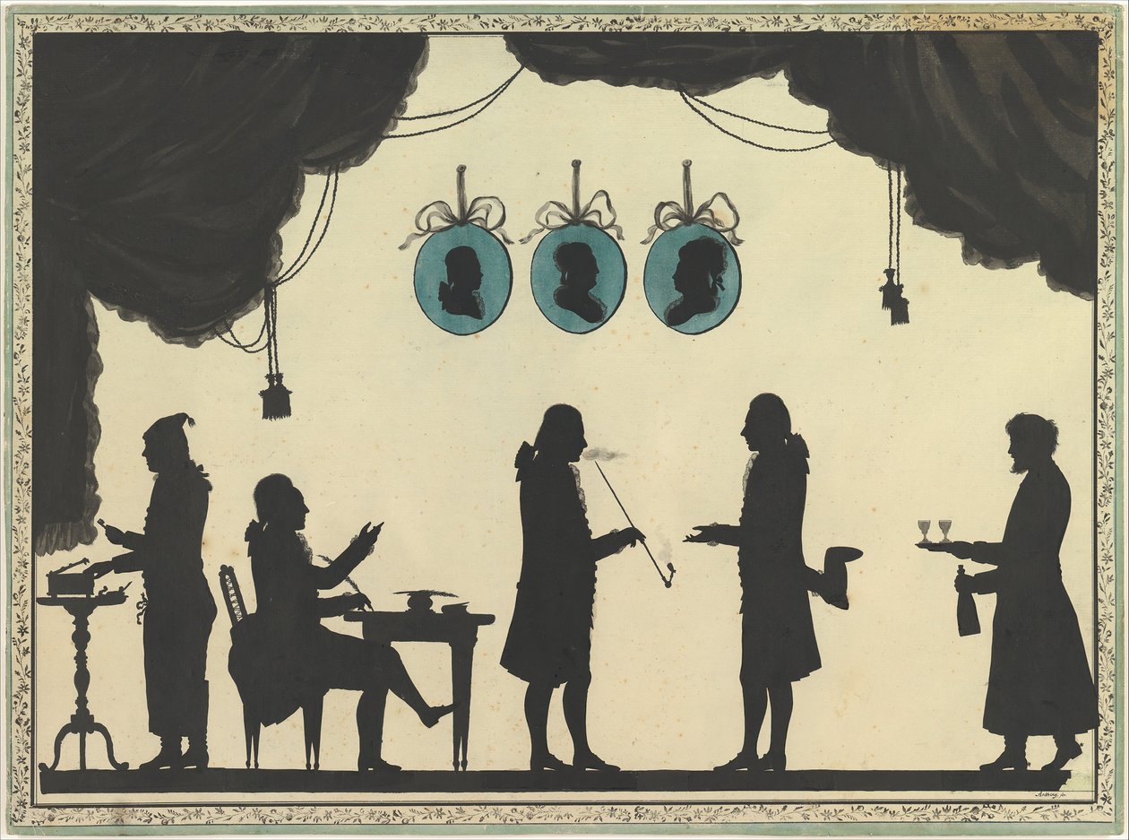 David Roentgen en Company in Sint-Petersburg, ca. 1784-86 door Johann Friedrich Anthing
